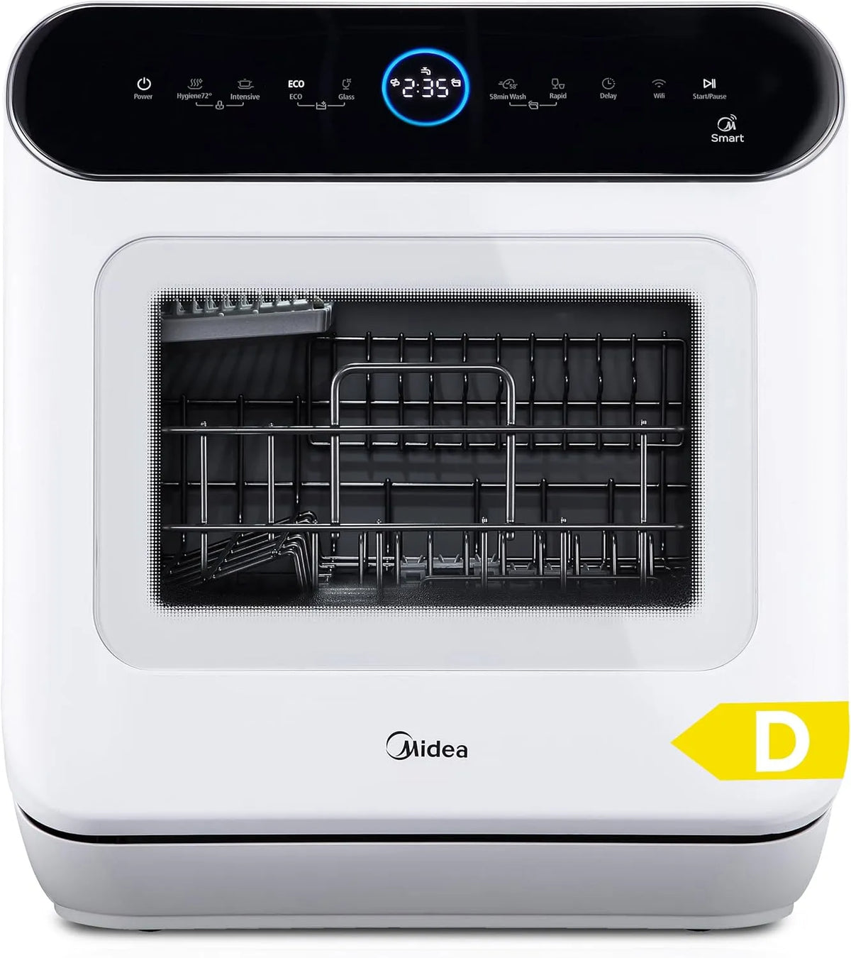 Geschirrspüler, Midea, großer Wassertank, Midea Mini Tischgeschirrspüler 3 Maßgedecke mit Wassertank