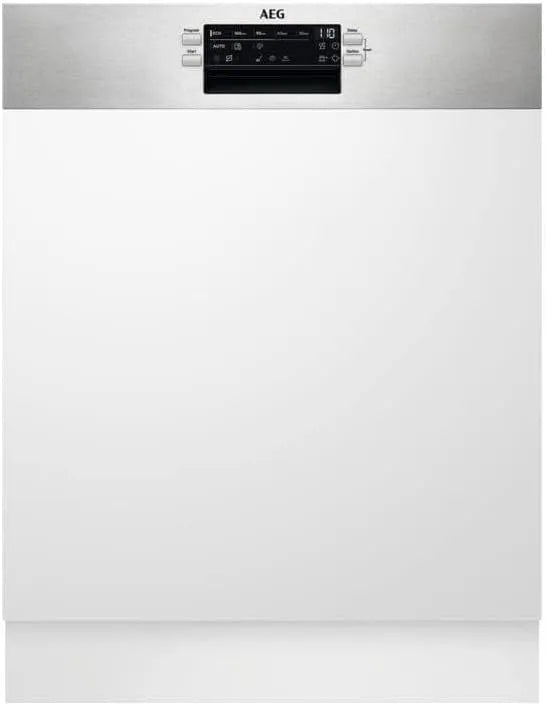 AEG FEE53680ZM Geschirrspüler, 60 cm, Edelstahl, 13 Maßgedecke, AEG FEE53680ZM Teilintegrierter Geschirrspüler, 60 cm breit, AirDry, QuickLift