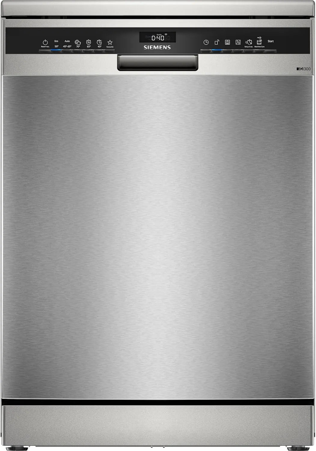 Siemens iQ300 SN23EI03KE Geschirrspüler, 60 cm, aquaStop, Besteckkorb, freistehend, leise, Edelstahl, Silber, Silver Inox, 60 cm breit