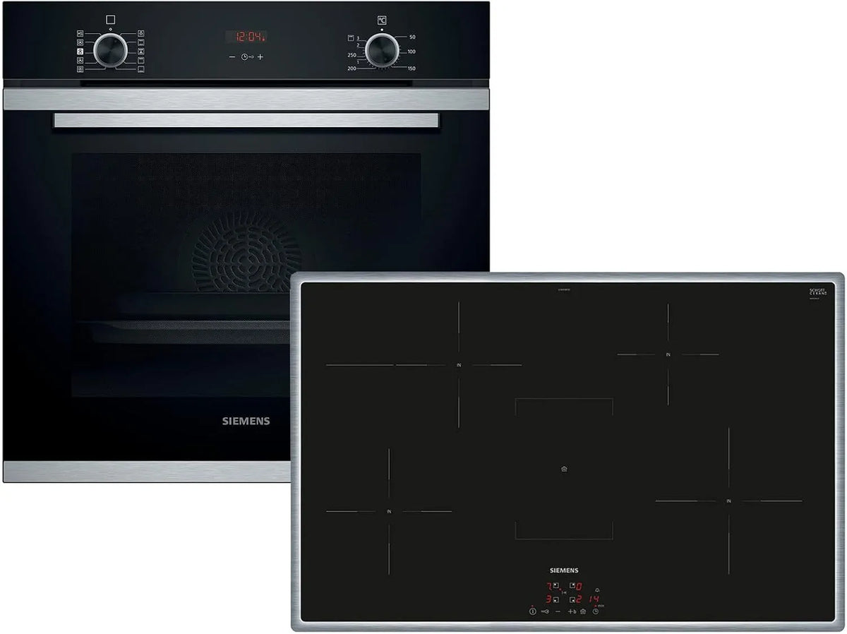 Siemens EQ214ID01Z HR214ABS0 Backofen, Siemens EQ214ID01Z Set Backofen HR214ABS0 + Induktionskochfeld EH845BFB5E