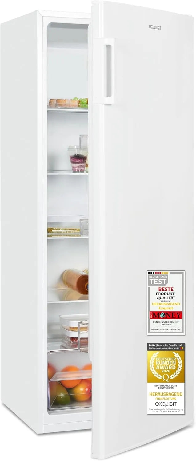Exquisit KS5320-V-H-040E Kühlschrank, 242 L, Weiß