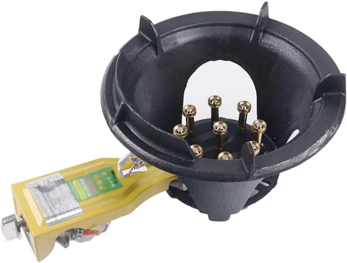 Kochfeld, tragbar, Gusseisen, umwandelbar für Zuhause und Küche, Tragbares Gas-Kochfeld mit Ausflammschutz und Gusseisen-Topfgestell