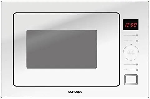 Mikrowelle, 25 L, 900/1000 W, Conceptronic MTV6925wh, Touch-Bedienung, Einbau, Weiß, Touchscreen, integriert