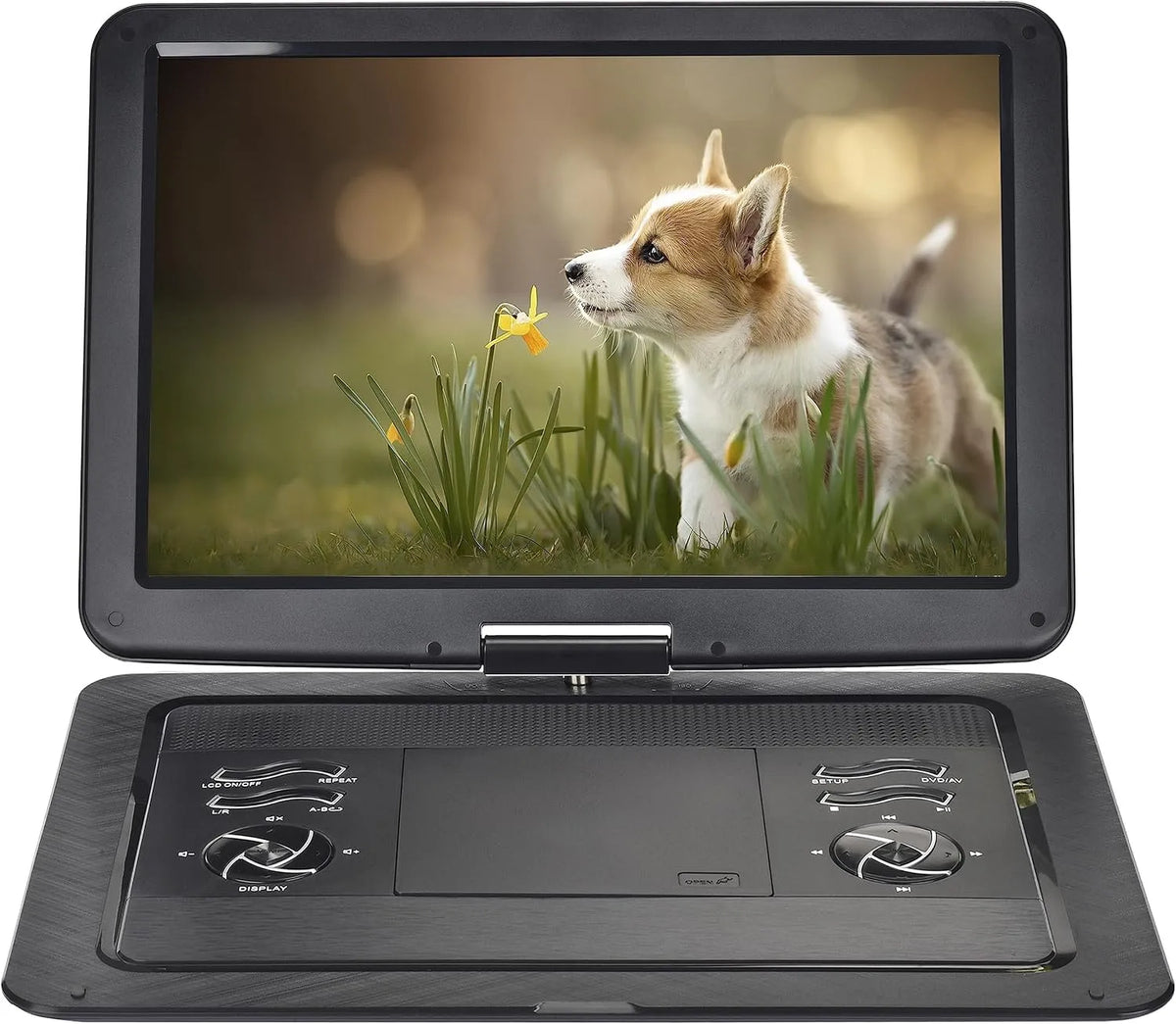 Produkt 6' Tragbarer DVD Player für Auto und Kinder mit Bildschirm 17, YOOHOO 19, 1' HD Bildschirm, mit akku, unterstützt alle Regionen, Kopfhörer