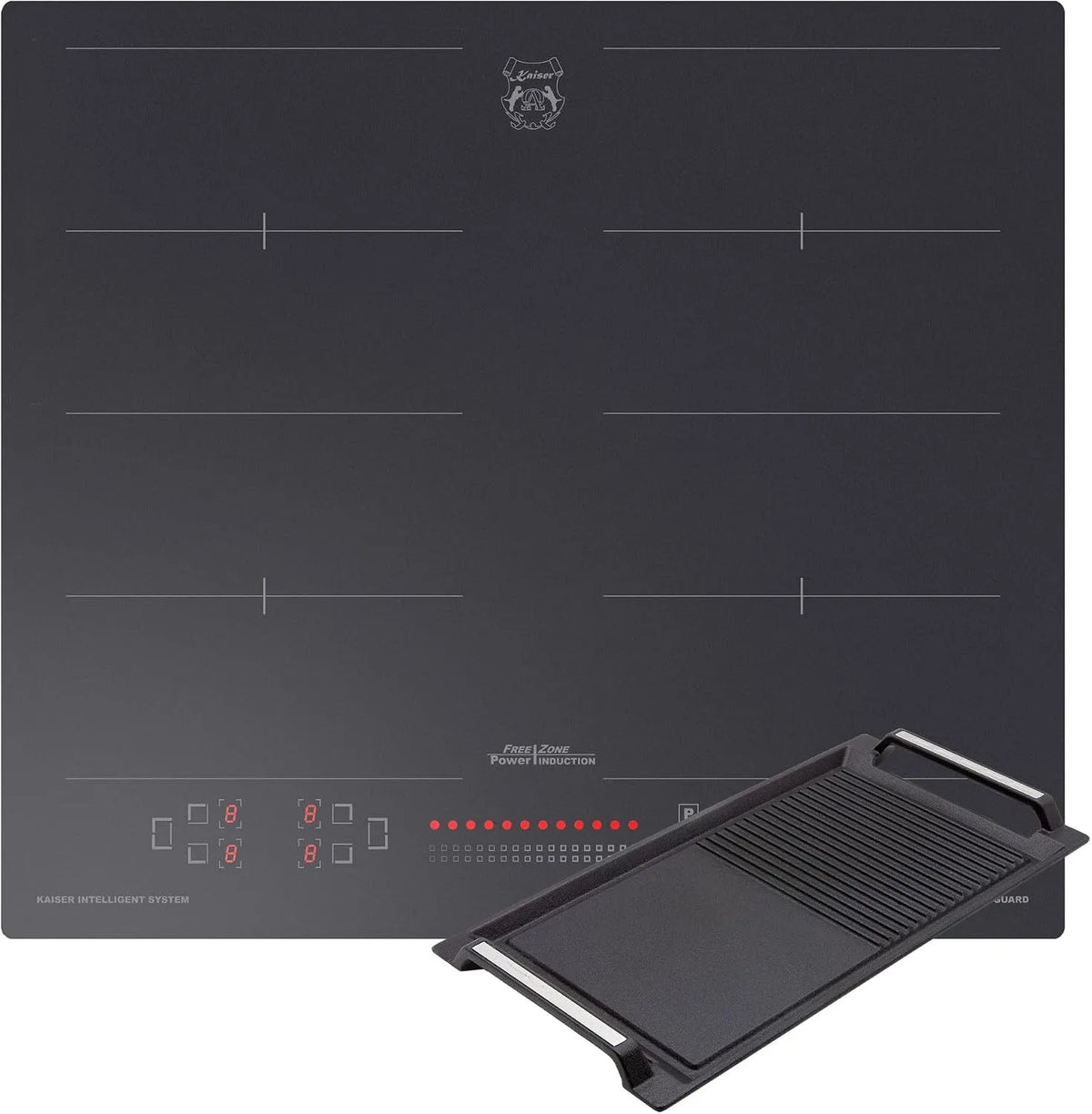 Induktionskochfeld, 60 cm, Induktionsplatte, Boost, Touch-Bedienung, autark, Grill, FlexInduktion FREE ZONE, Slider Touch, 4 kW