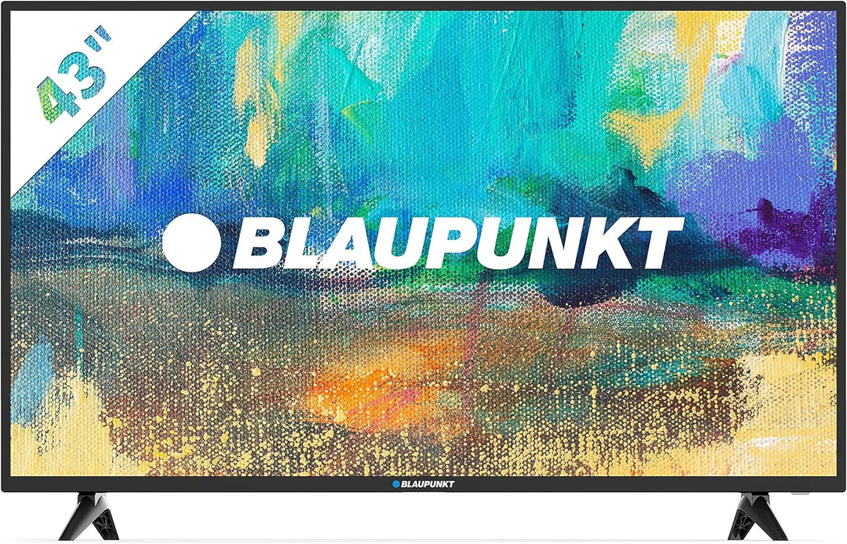 Smart TV, 43 Zoll, Fernseher, Blaupunkt BS43U3012OEB, 4K UHD, Triple-Tuner DVB-T2, S2, HDMI, Modelljahr 2020, Miracast