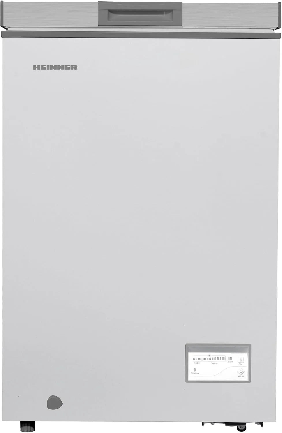 Gefrierschrank HCF-HM100CSE, 100 L, Energieklasse E, Gefrierfach, leise, Tiefkühlschrank, Weiß, flexible linke, rechte Tür, mit 5‐Jahres‐Garantie