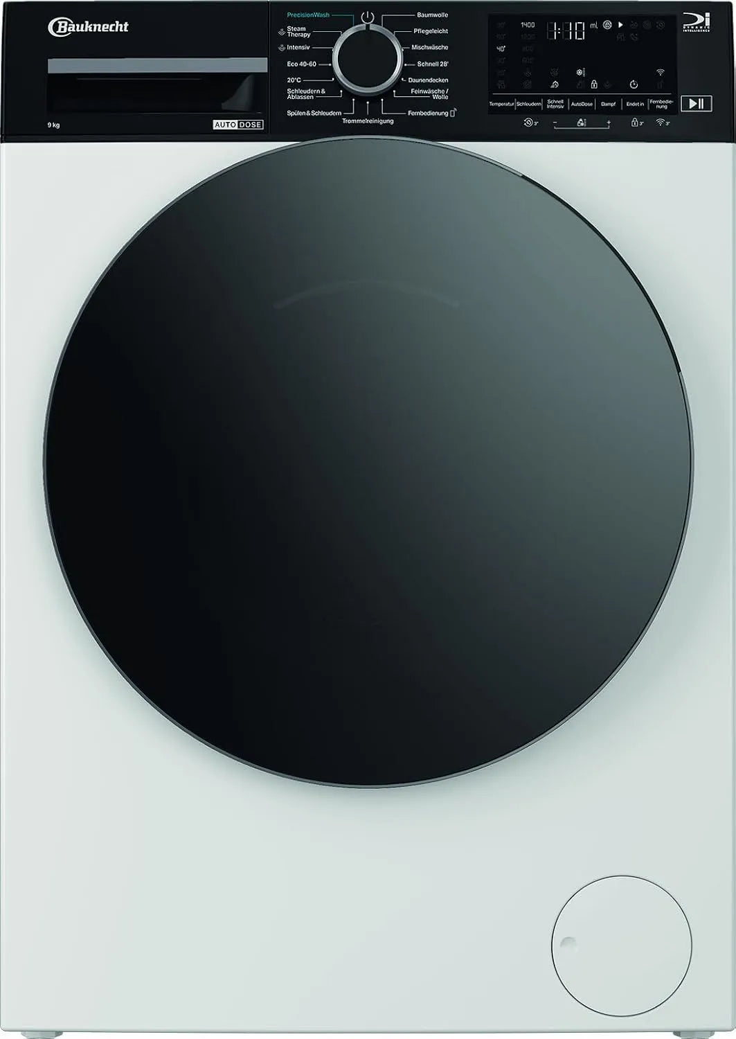 Bauknecht 9A12 9kg, Waschmaschine, 9 kg, Energieklasse A, Inverter, Weiß, Steam Therapy, PrescisionWash, Adaptive Wash