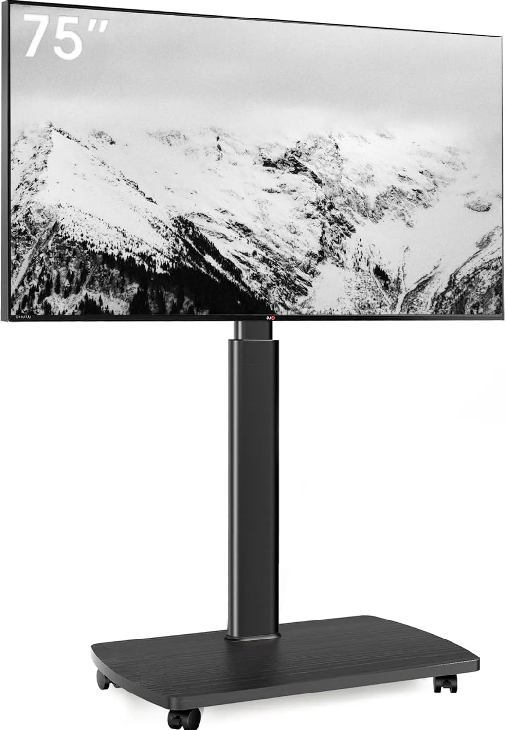 Smart TV, 75 Zoll, Fernseher, Transportrollen, höhenverstellbar, 50 kg, 43-75 Zoll, max. 50 kg, AOKCOS TV-Bodenständer mit Rollen