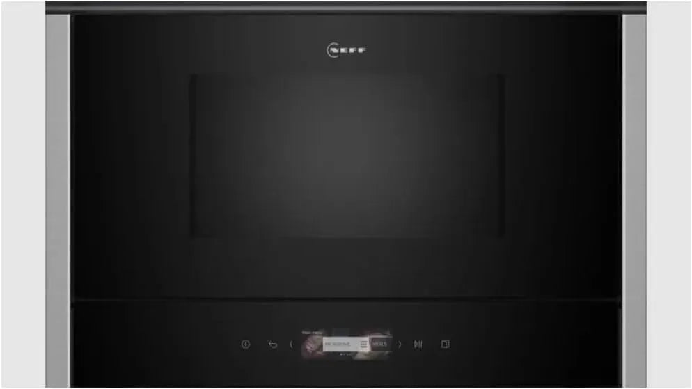 NEFF NR4WR21N1 N70 Mikrowelle, 40 x 60cm, Grill, Touch-Bedienung, Einbau, Edelstahl, Mikrowellenofen, Full Touch TFT-Display, LED-Innenbeleuchtung