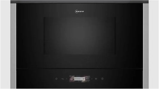 NEFF NR4WR21N1 N70 Mikrowelle, 40 x 60cm, Grill, Touch-Bedienung, Einbau, Edelstahl, Mikrowellenofen, Full Touch TFT-Display, LED-Innenbeleuchtung