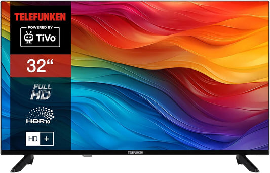 Smart TV, 32 Zoll, Fernseher, TELEFUNKEN D32F751x7CW, Full HD, 80 cm, Smart TV Full HD Auflösung