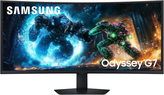 Samsung G75F Monitor, 40 Zoll, 180 Hz, Gaming-Ausstattung, 4K UHD, PC-Bildschirm, Samsung Odyssey G75F 40' 5K WUHD Curved Gaming Monitor
