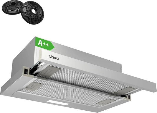 CIARRA CBCS6906D Dunstabzugshaube, 60 cm, 391 m3/h, 58 dB, Küchenhaube