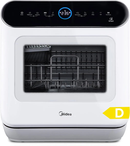 Geschirrspüler, Midea, großer Wassertank, Midea Mini Tischgeschirrspüler 3 Maßgedecke mit Wassertank