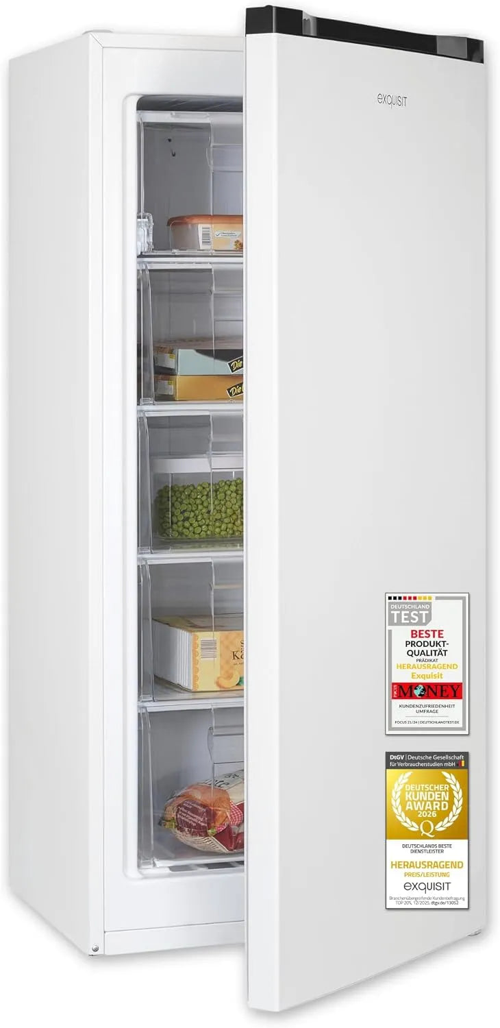 Exquisit GS5145-050C Gefrierschrank, 145 L, Energieklasse C, Gefrierfach, Tiefkühlschrank