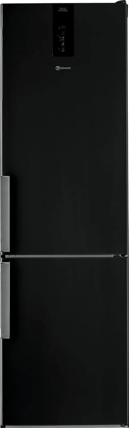 Bauknecht 20C C, 201cm Kühl-Gefrierkombination, 257 L, 39 dB, No Frost, leise, Kühlschrank mit Gefrierfach, Schwarz, Bauknecht KGDNF 20C GDSx