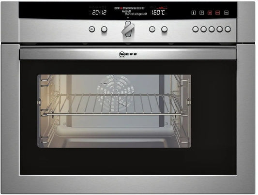 NEFF Backofen, 35 L, Dampf, Edelstahl, Dampf 100%, NEFF Mega CC 4742 N Backofen Elektro