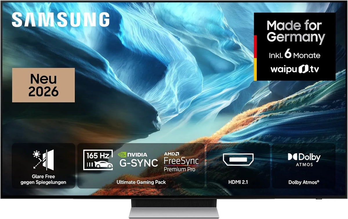 Samsung S90H Smart TV, 48 Zoll, 165 Hz, Fernseher, 4K UHD, OLED, HDR, Dolby Audio, HDMI, NVIDIA G-SYNC & AMD FreeSync Pro, Dolby Atmos, 121 cm