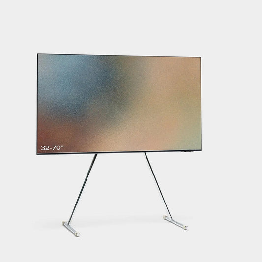 Smart TV, 70 Zoll, Fernseher, Transportrollen, 32-70 Zoll, Pedestal Viva Chrome TV-Standfuß ohne Rollen, Stahl, Chrom