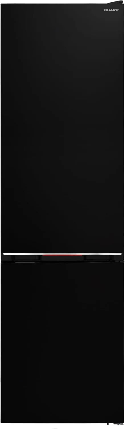 Sharp SJ-NBA32DMxTB-EU Kühl-Gefrierkombination, 367 L, No Frost, freistehend, Kühlschrank mit Gefrierfach, NoFrost, 0°C Zone, EEK B, Mattschwarz
