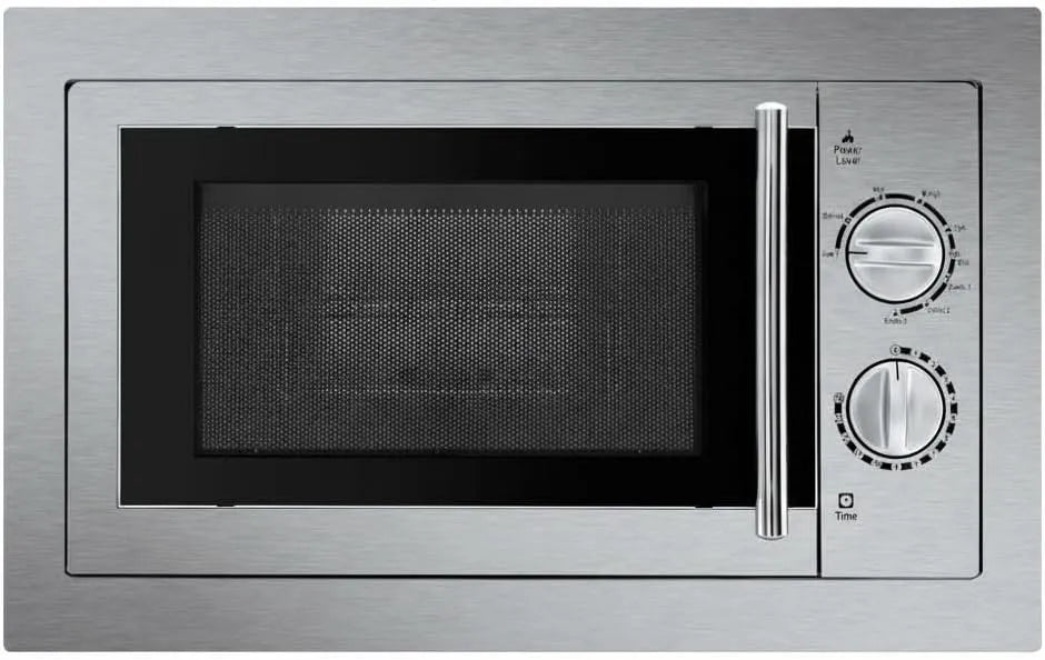 Mikrowelle, 20 L, 800/1000 W, Grill, Einbau, Timer, Edelstahl, 8 Kochmenüs, Leistung 800 W