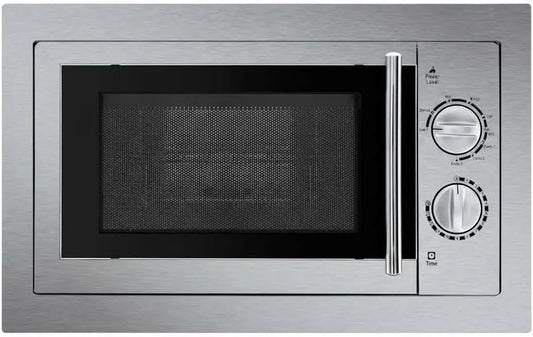 Mikrowelle, 20 L, 800/1000 W, Grill, Einbau, Timer, Edelstahl, 8 Kochmenüs, Leistung 800 W