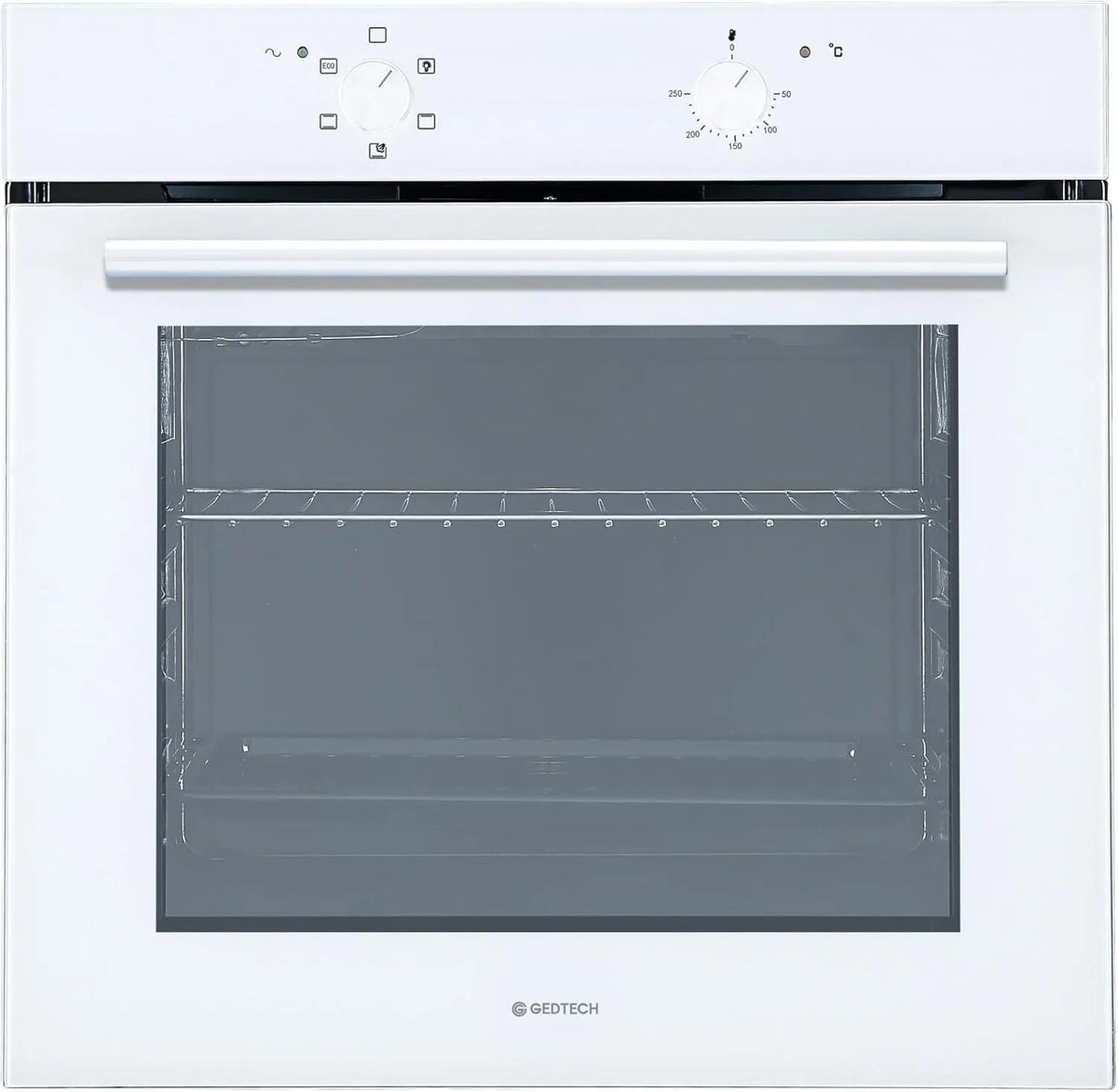 Backofen, 76 L, GEDTECH GFO76WH, Einbau, Grill, Dampf, Weiß, Kalttür
