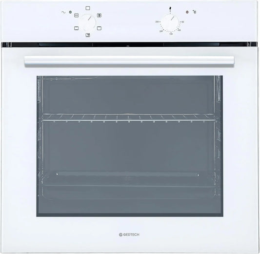 Backofen, 76 L, GEDTECH GFO76WH, Einbau, Grill, Dampf, Weiß, Kalttür