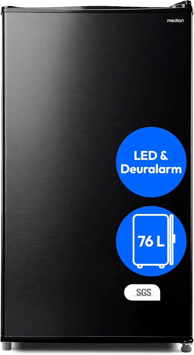 Kühlschrank, 76 L, MEDION MD370009, freistehend, Freistehend - MD370009 - Dunkelgrau