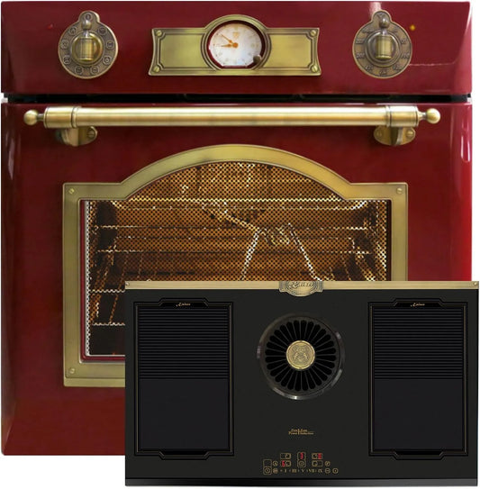 Herdset mit Kochfeld und Backofen, 60 cm, Kaiser, Kaiser Herdset Backofen 60 cm Set EH 6355 + 90 cm Induktion KCT 9362 IEm