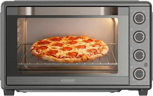 Black+Decker Backofen, 45 L, 2000 W, 100 bis 230 °C, Schwarz, 15 Funktionen, Black+Decker - Elektrobackofen 45L 2000W