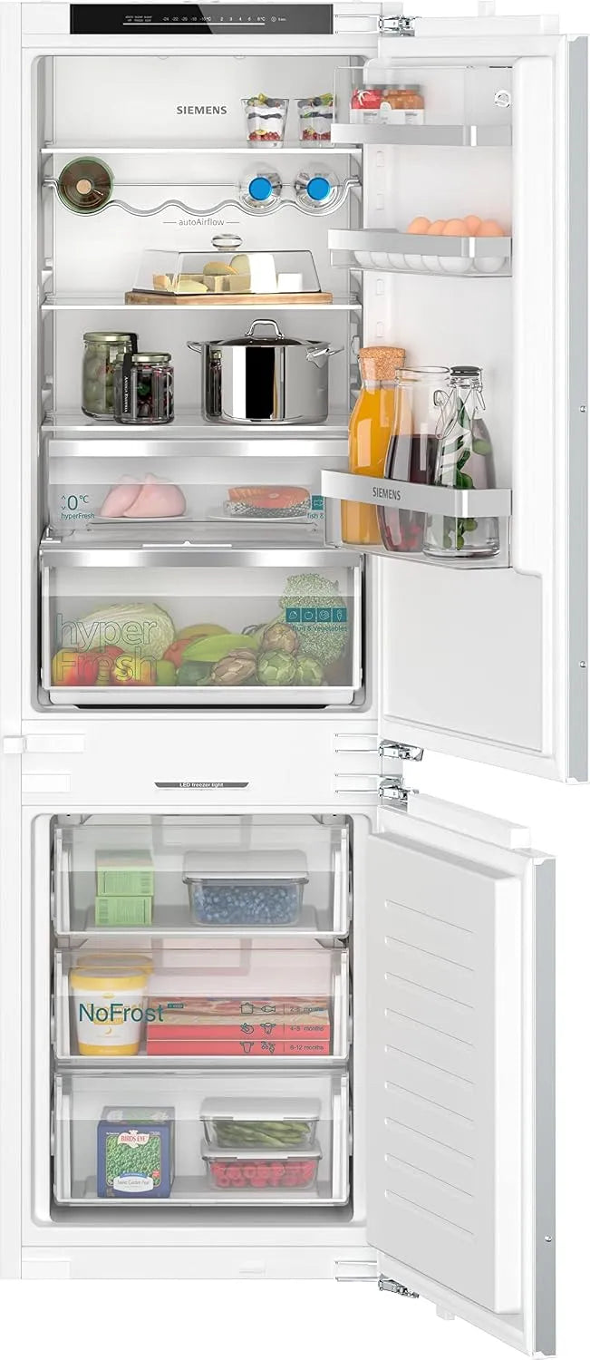 Siemens iQ500 KI86NADD0 Kühl-Gefrierkombination, 184 L, 177, 2x55, 8 cm, No Frost, Einbau, Kühlschrank mit Gefrierfach, 76L Gefrieren, noFrost