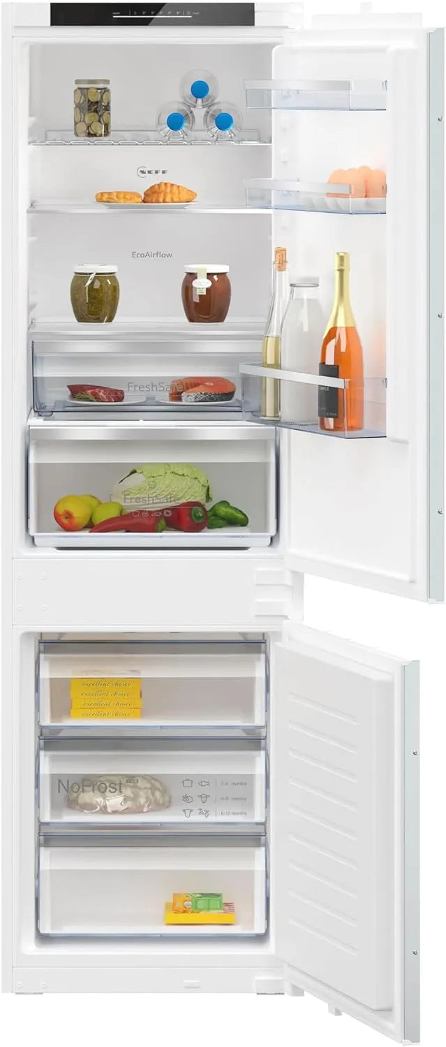 NEFF KI7862FE0 Kühl-Gefrierkombination, 260 L, 177.2 x 54.1 cm, 35 dB, No Frost, Kühlschrank mit Gefrierfach, Kühlen 184 L, Gefrieren 76 L, N 50