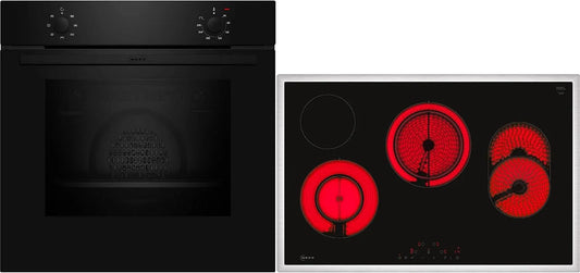 NEFF Bx18B Kochfeld, 60 cm, Einbau, Touch-Bedienung, Schwarz, LED-Display, Touch Control, Schnellaufheizung, CircoTherm, Powerstufe