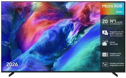 Samsung R85H Smart TV, 75 Zoll, Fernseher, 4K UHD, Samsung TV Micro RGB R85H 75' 4K Smart TV mit IA