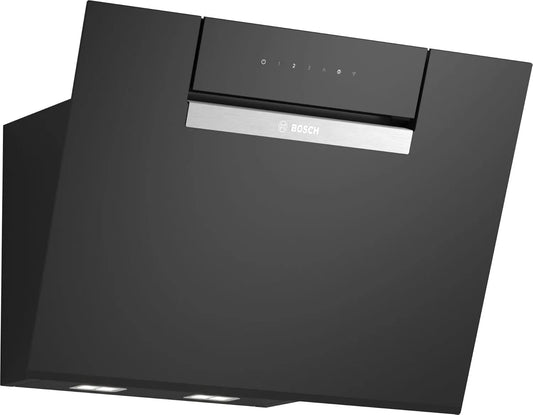 Bosch Serie 4 DWJ67FN60 Kochfeld, 60 cm, leise, Schwarz, Smarte Dunstabzughaube, Übers Kochfeld steuerbar, 60 cm breit, Umluft, Wandesse Made in