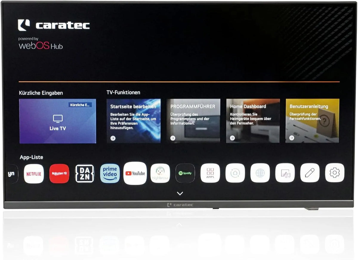 Smart TV, 32 Zoll, 12 V, Fernseher, Caratec CAV322E-S, webOS, Triple-Tuner DVB-T2, S2, HDMI, USB, Bluetooth, DVB-S2, Vision 80cm