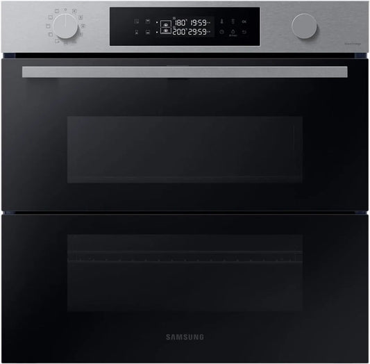 Samsung NV7B45305AS/U1 Backofen, 76 L, Einbau, WLAN, Dampf, SmartThings, Edelstahl, EEK: A+, 76 l Garraum, Pyrolyse Selbstreinigung, Air Sous Vide &