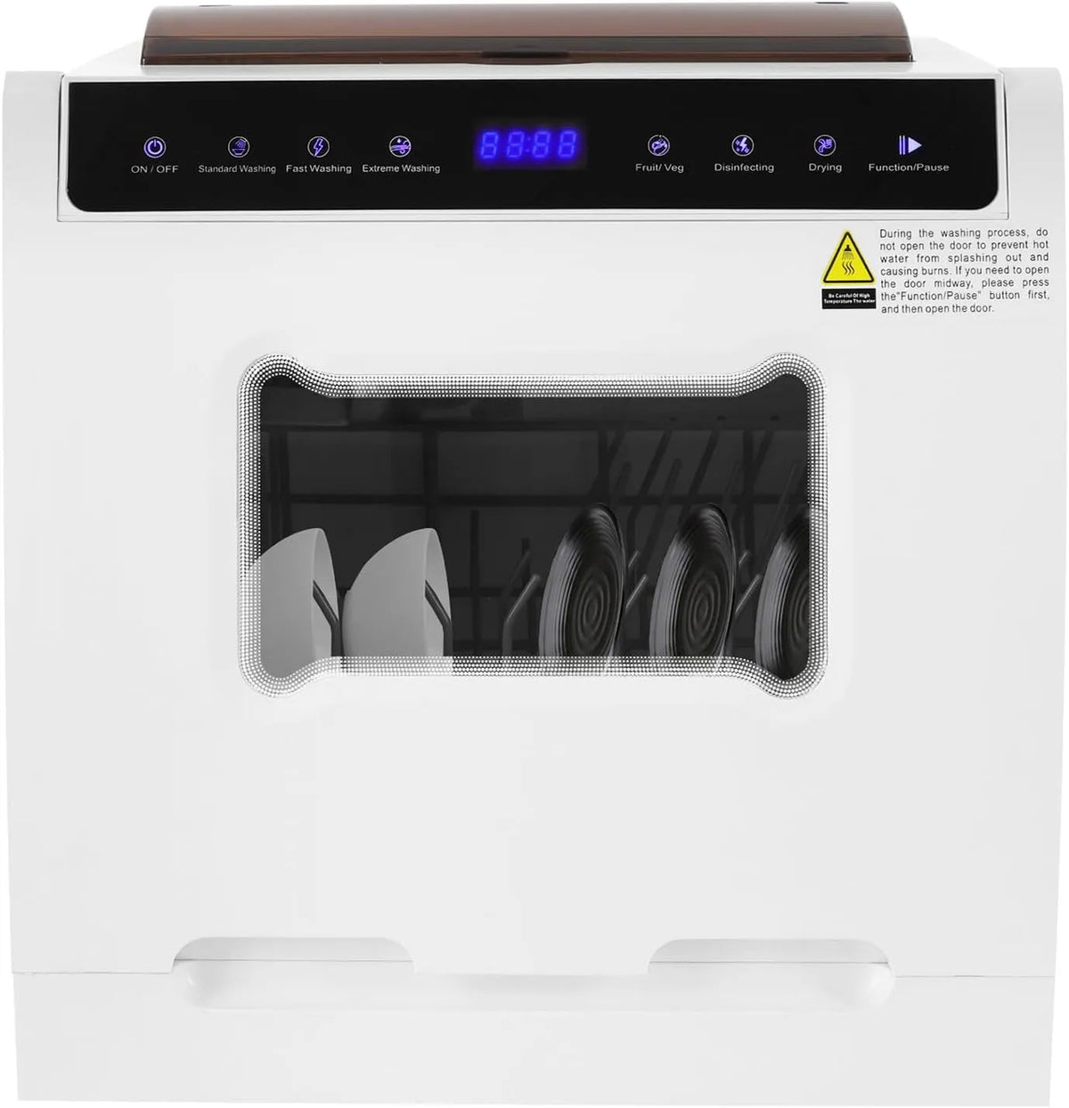 Geschirrspüler, Spülmaschine, Touch-Bedienung, leise, 58kWh & Touchscreen Leiser Spülmaschine für 4-6 Personen