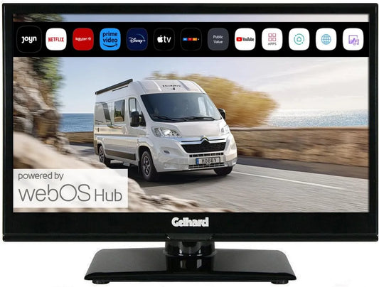 Smart TV GTV1625 230Volt, Fernseher, webOS, HDMI, WLAN, Bluetooth, DVB-S2, Full HD, & Streaming für 12 Volt, 24 Volt, T2, Kabel, Satellit