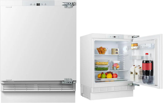 Kühlschrank, 138 L, PKM KS133UBE, Einbau, LED-Beleuchtung, wechselbarer Türanschlag, Festtür-Technik
