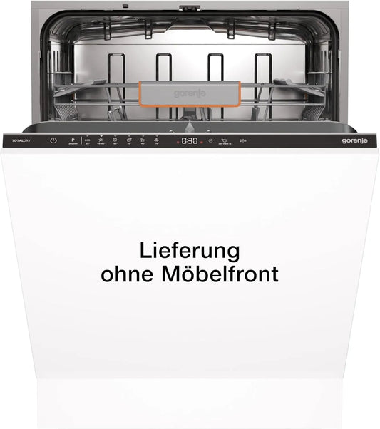 Gorenje GV642C65 EU, 60 Geschirrspüler, 82 x 60 x 55, 5cm, 6 Programme, aquaStop, Einbau, Edelstahl, 60 breite, 14 Maßgedecke, Made in EU, TotalDry