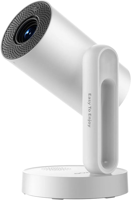 Google 1080P Smart TV, Fernseher, Full HD, 140° Schwenkbar, ETOE Sternenhimmel-Projektor mit Autofokus, Keystone, FHD, Mini Beamer mit Google TV
