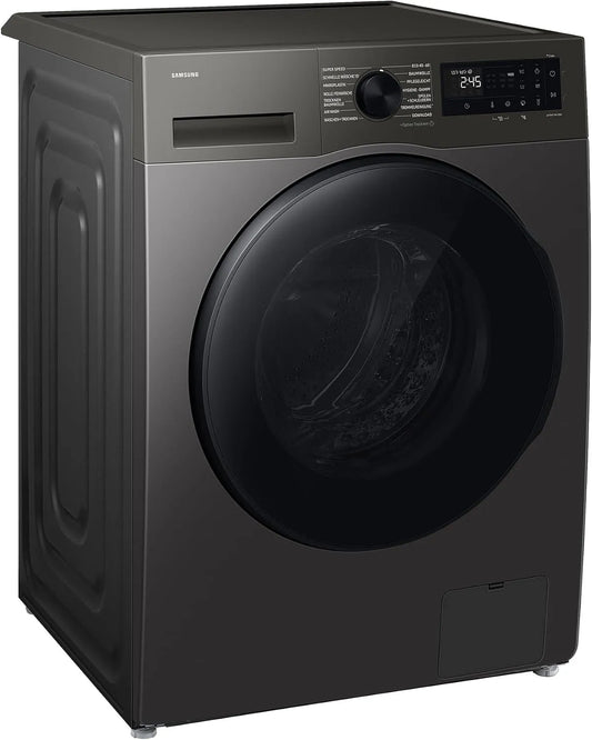 Samsung WD9BHG5U34BxEG Waschtrockner, 9+6 kg, Waschmaschine, Trockner, AI Ecobubble, SmartThings, Hygiene-Dampf, Super Speed, Mikroplastik, Edelstahl