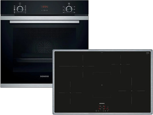 Siemens EQ214ID01Z HR214ABS0 Backofen, Siemens EQ214ID01Z Set Backofen HR214ABS0 + Induktionskochfeld EH845BFB5E