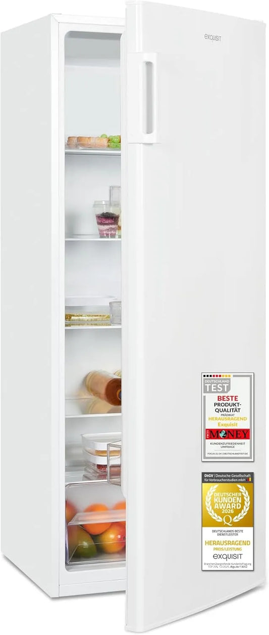 Exquisit KS5320-V-H-040E Kühlschrank, 242 L, Weiß