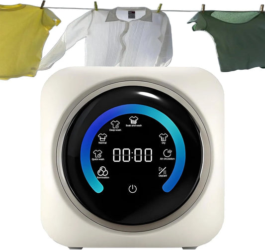 Waschtrockner, 3.5 L, Waschmaschine, Trockner, tragbar, Touch-Bedienung, für kleine Kleidungsstücke, Unterwäsche, Socken usw. WallMount