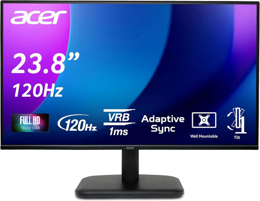 Acer EK241YG Monitor, 24 Zoll, 120 Hz, Full HD, IPS-Panel, 5 cm, 60, 120Hz, Home Office