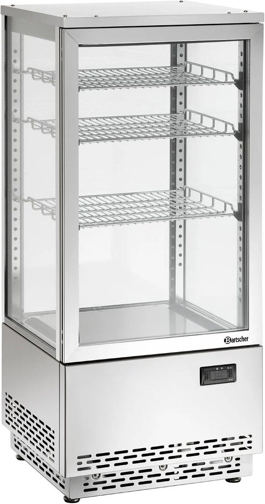 Kühlvitrine, 78 L, Edelstahl, Bartscher Mini-Kühlvitrine 78L